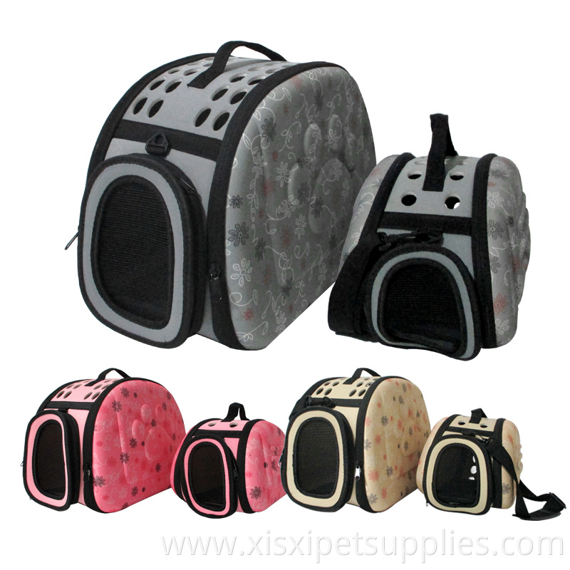 Designer Unique Airline Approved Outdoor Plastic Foldable Cat Dog Pet Travel Tote Bag Carriers